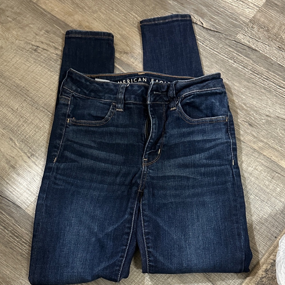 American Eagle Outfitters Women's Deep Indigo Skinny Jeans
